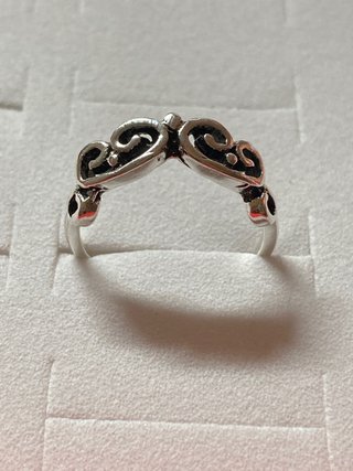 Anillo Acero Diseño Filigrana Talla 17mm
