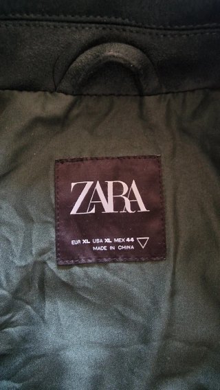 Chaqueta Universitaria Zara Verde Talla M
