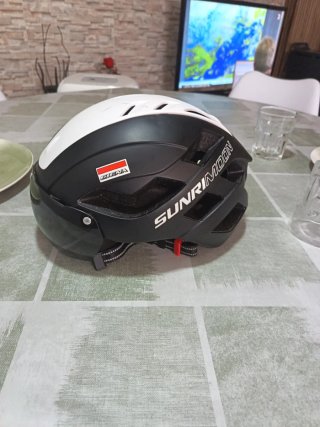 Casco Bicicleta Sunri Moon Negro/Blanco