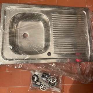 Fregadero Acero Inox 80x50cm Nuevo