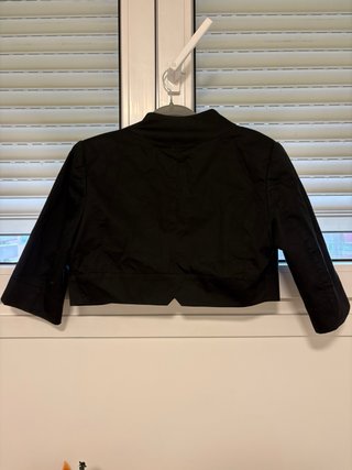Chaqueta corta negra manga 3/4 talla S