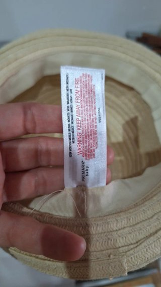 Sombrero de paja para bebé (12-24 meses)