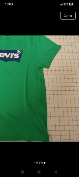 Lote 2 camisetas Levis talla 8 años