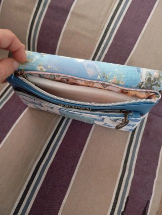 Bolso de mano con diseño de chica y perro