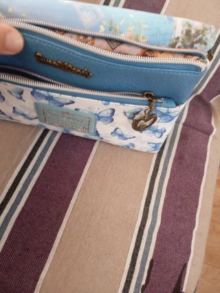 Bolso de mano con diseño de chica y perro