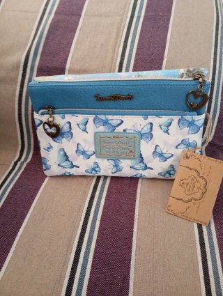 Bolso de mano con diseño de chica y perro