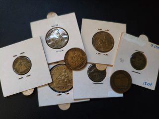Lote Monedas Francesas Camaras de comercio 1920s