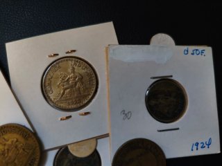 Lote Monedas Francesas Camaras de comercio 1920s