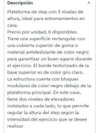 Step de ejercicio 3 niveles