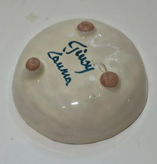 Ciotola ceramica decorata a rilievo