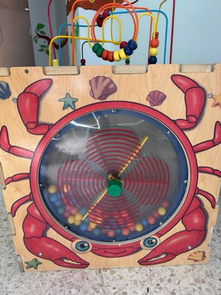Centro/cubo/ mesa actividades niños madera grande