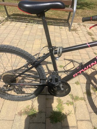 Bicicleta B'TWIN Negra y Naranja