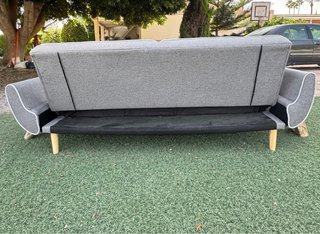 Sofá Cama Gris Tela