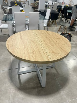 Mesa Comedor Redonda Extensible 160cm