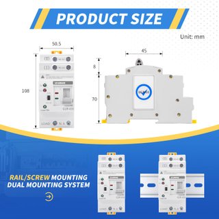 ATS transferencia automática 63A 2P 220V