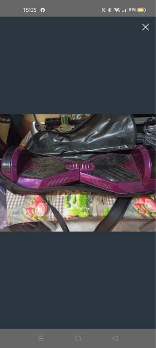 Hoverboard rosa/morado con bolsa