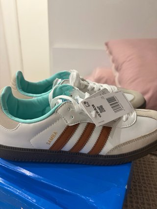 Adidas Samba Talla 41 Marrón/Blanco