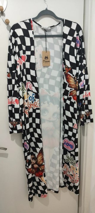 Kimono Betty Boop, manga larga