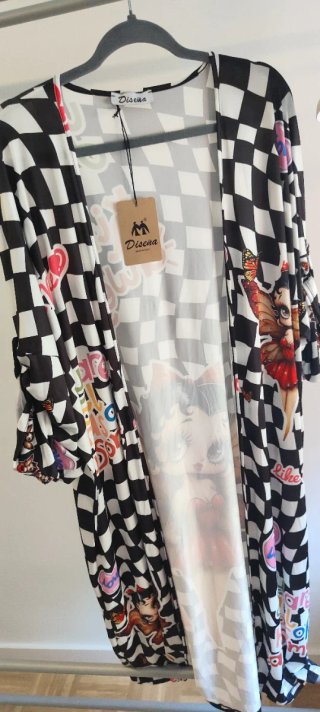 Kimono Betty Boop, manga larga