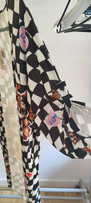 Kimono Betty Boop, manga larga