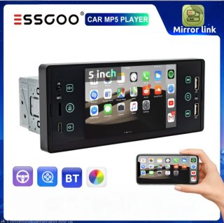 Radio Coche Pantalla 1 DIN Carplay Android Auto