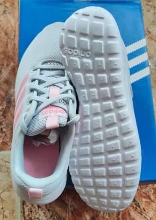 Zapatillas Adidas Gris y Rosa Talla [Talla]