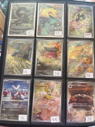 Cartas Pokémon Nidorino, Raichu, Eevee, Mankey