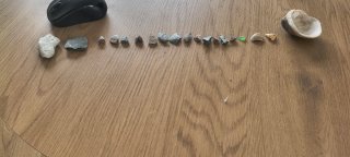 Lote de piedras barra cuchillos artesanales