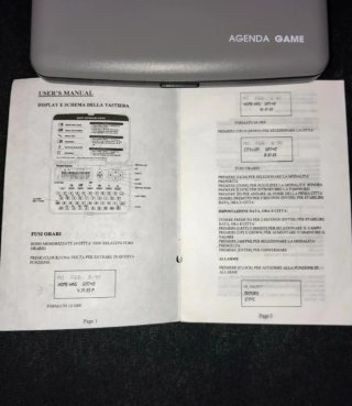 Agenda Game Mulino Bianco 1996 Vintage funzionante