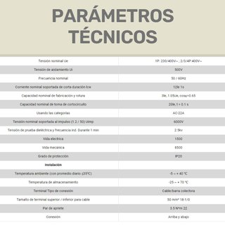 Conmutador MTS manual 40A 2P carril DIN