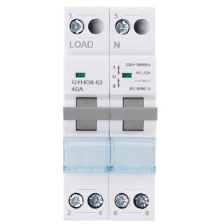 Conmutador MTS manual 40A 2P carril DIN