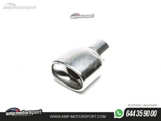 COLA DE ESCAPE OVALADA TAPADA 87x133MM