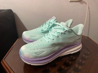 Hoka Clifton 9 Deportivas Morado/Verde Azulado