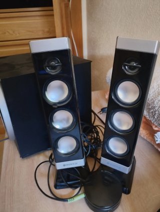 Altavoces Woxter 2.1 Negro/Plata