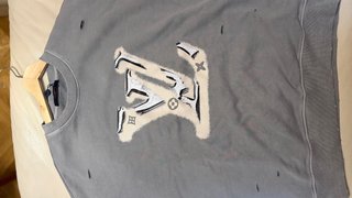 Sudadera Louis Vuitton gris con logo