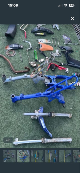 SOLO Chasis Pit Bike azul