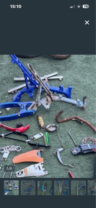 SOLO Chasis Pit Bike azul
