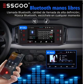 Radio Coche Pantalla 1 Din CarPlay