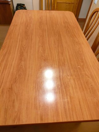 Mesa comedor madera 160x90 + 2 extensiones
