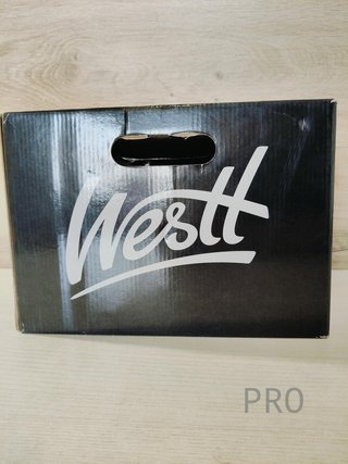 Casco Bicicleta Westt - Adulto con Visera e Protezione Solare, Nero Bianco & Grigio