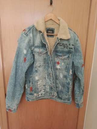 Cazadora Vaquera Zara Borreguillo