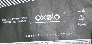 Set protecciones Oxelo XS patinete/skate