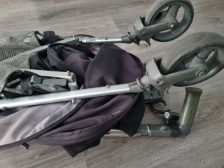 Silla de paseo tipo paraguas negra