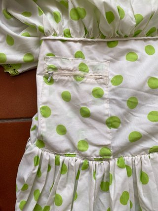 Vestido Gitana Lunares Verdes