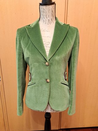Chaqueta Terciopelo Verde Talla 40