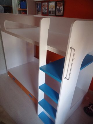 Litera juvenil madera con cajones