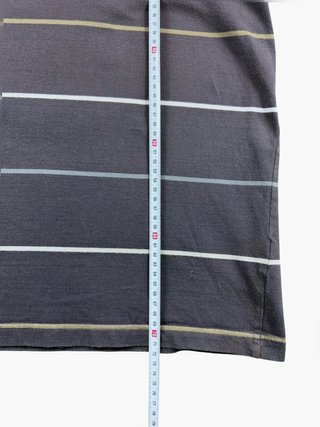 Vintage striped T-Shirt Adidas Grey Y2K Retro