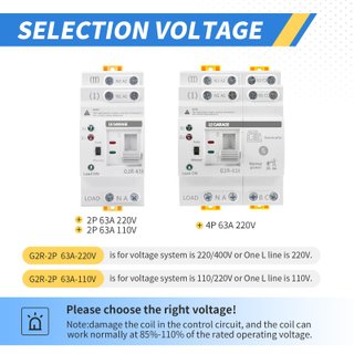 ATS transferencia automática 63A 4P 220V