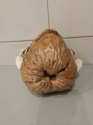 Antigua máscara Tiki. Arte popular.