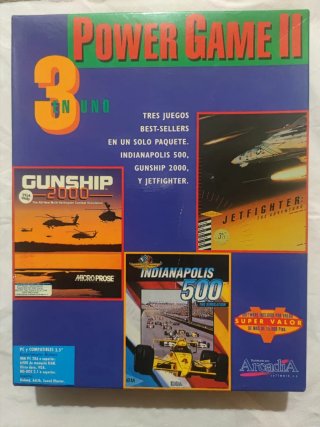 Juego de PC Power Game II 2 caja grande retro 3,5"